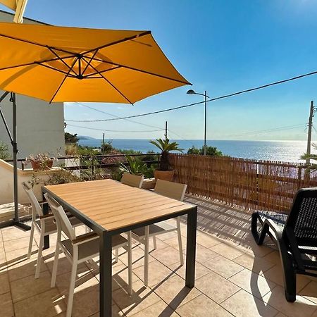 Marina Di Andrano - Alisso, Casa Vista Mare Con Parcheggio Privato E Wifi Villa Exteriör bild