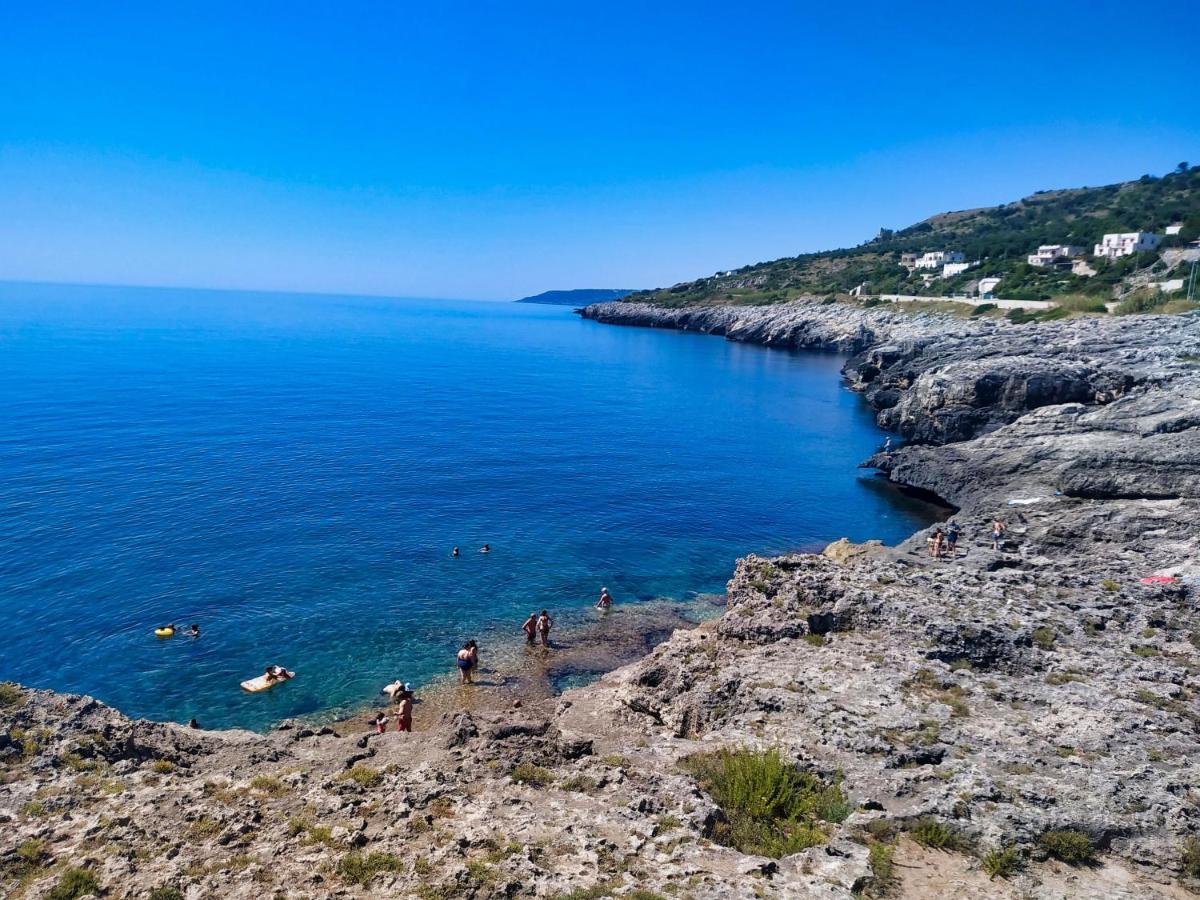 Marina Di Andrano - Alisso, Casa Vista Mare Con Parcheggio Privato E Wifi Villa Exteriör bild